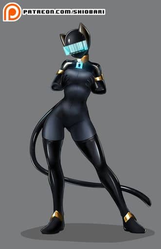 Sci-Fi Catgirl Drone Under Hypnotic Control