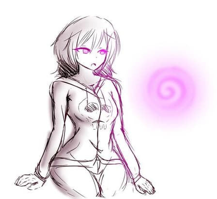 Pink Spiral Hypnosis: Dazed Anime Girl Sketch