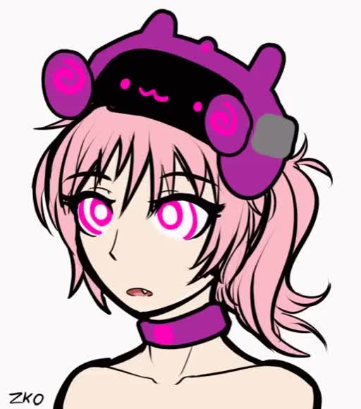 Hypnotic Drone Girl Trance Animation